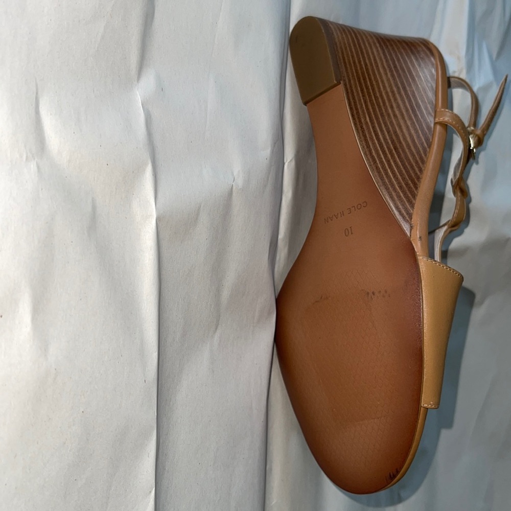 Cole Haan  wedge sandal open toe size 10 New N/T - Picture 6 of 6